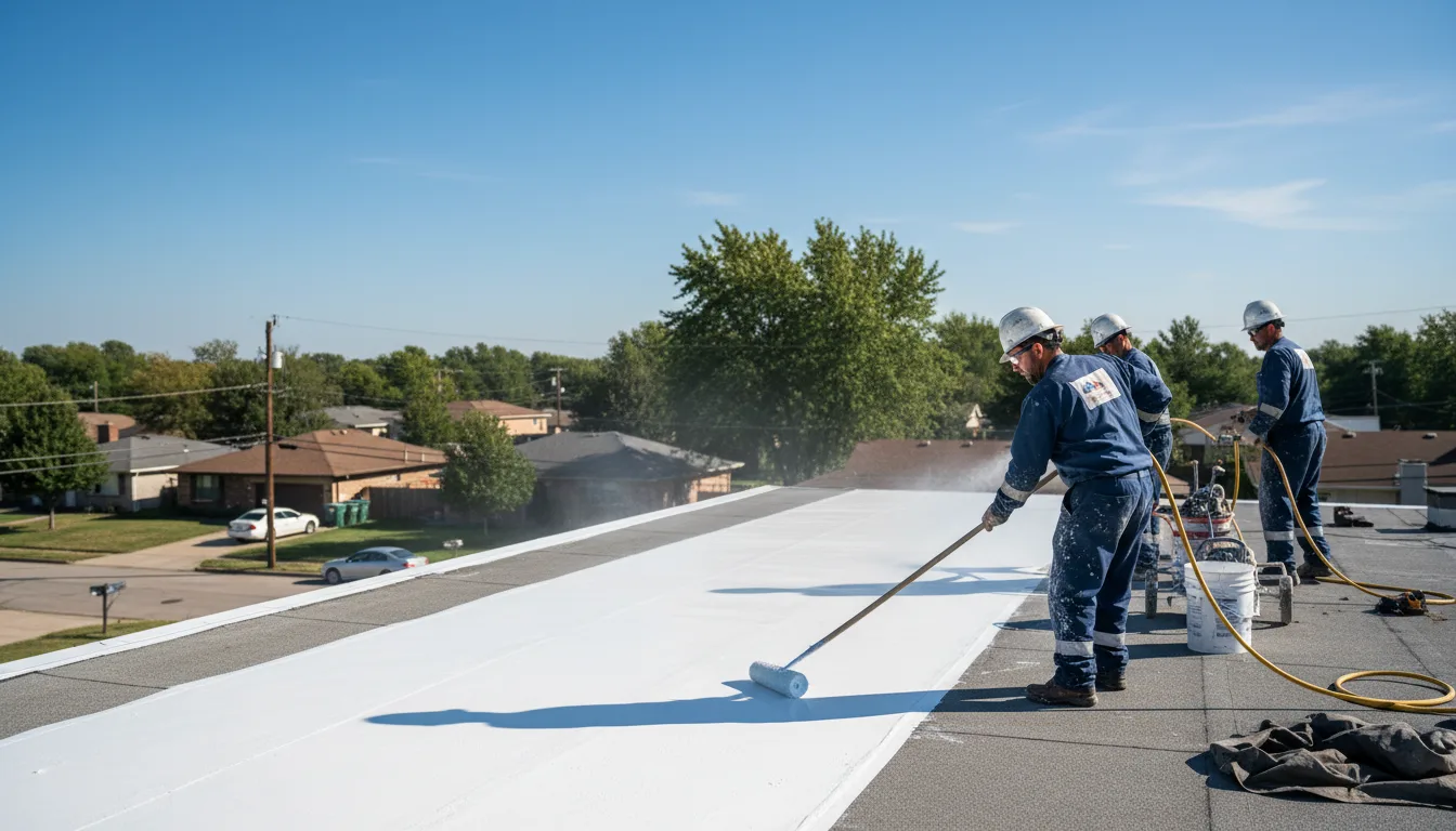 Commercial roof coating in Gilbert, AZ near me